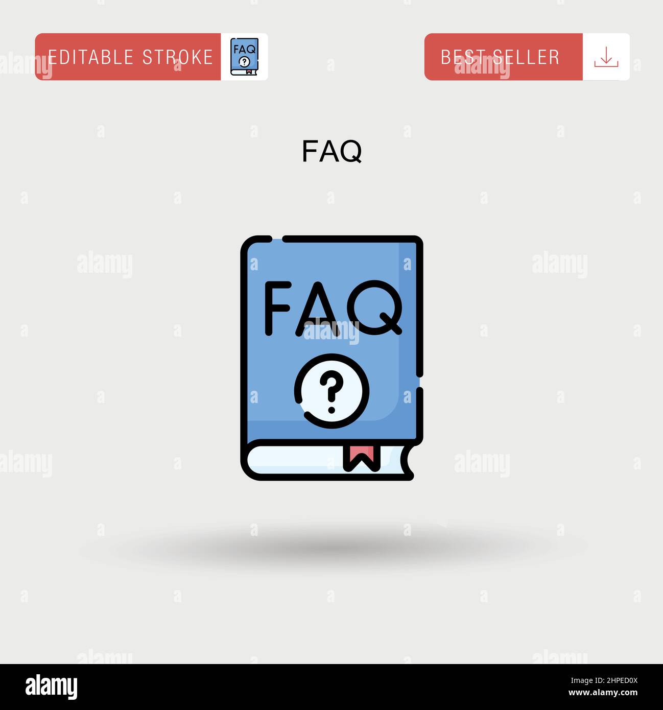 Faq Simple vector icon Stock Vector Image & Art - Alamy