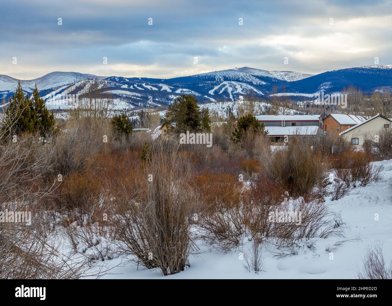 The Natural Beauty of Winter in Fraser, Colorado. Fraser River Trail