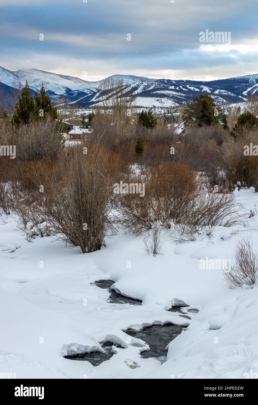 The Natural Beauty of Winter in Fraser, Colorado. Fraser River Trail