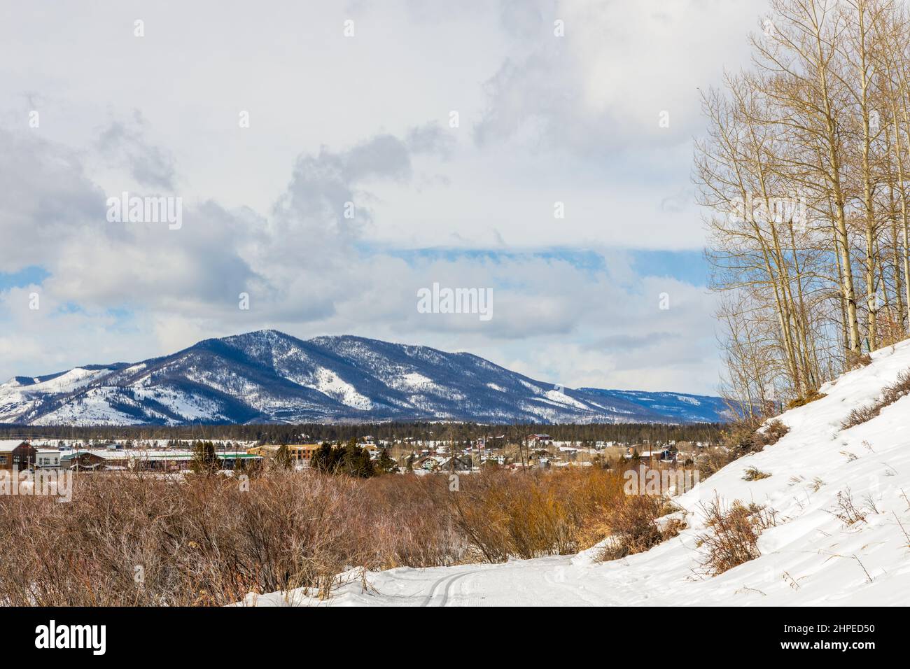 The Natural Beauty of Winter in Fraser, Colorado. Fraser River Trail