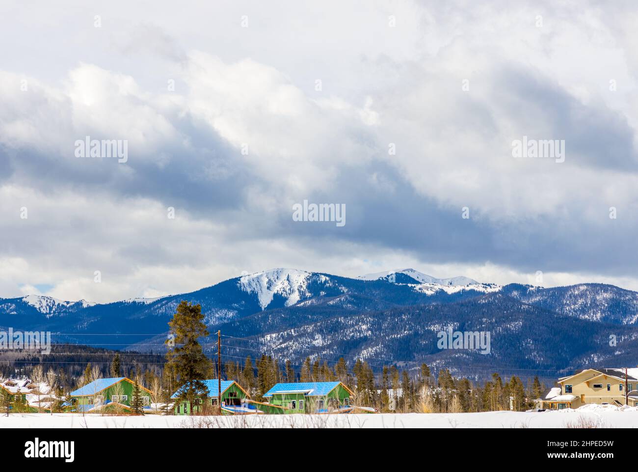 The Natural Beauty of Winter in Fraser, Colorado. Fraser River Trail