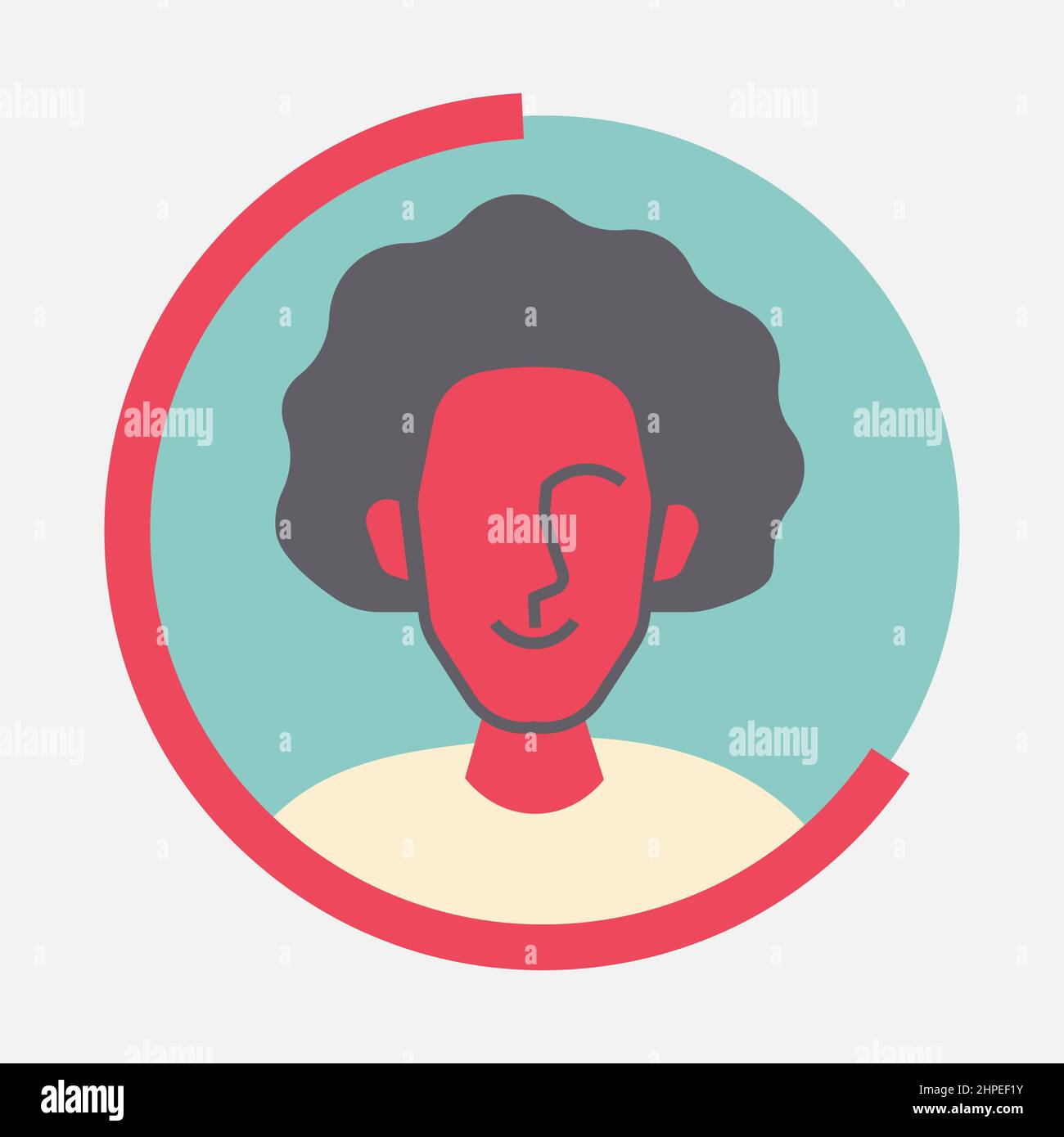 Minimalist user profile avatar icon hi-res stock photography and images ...