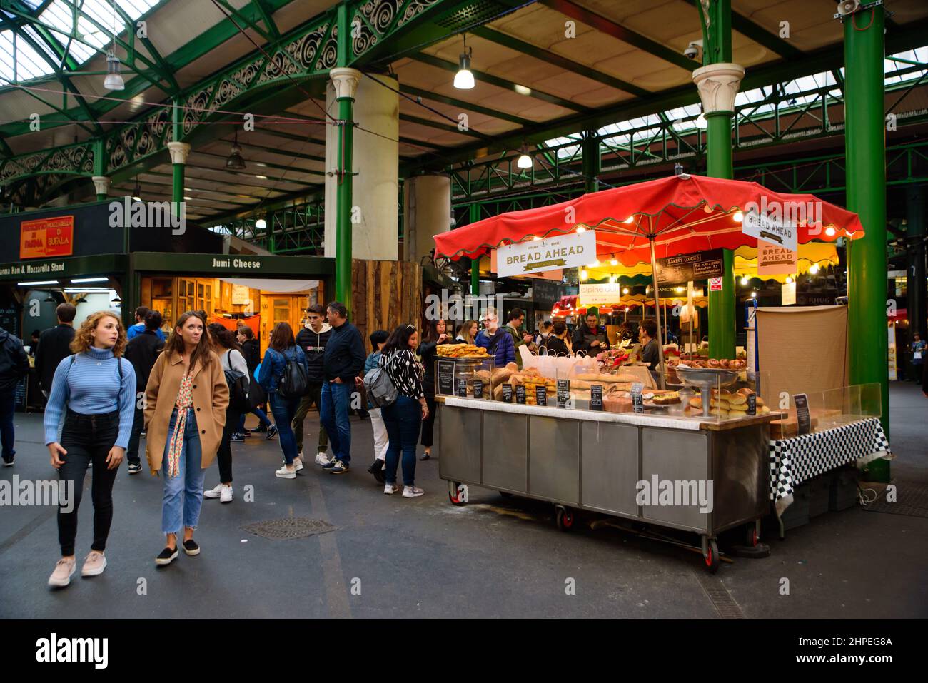 Borough Market, one of the oldest food markets in London, England Stock Photo
