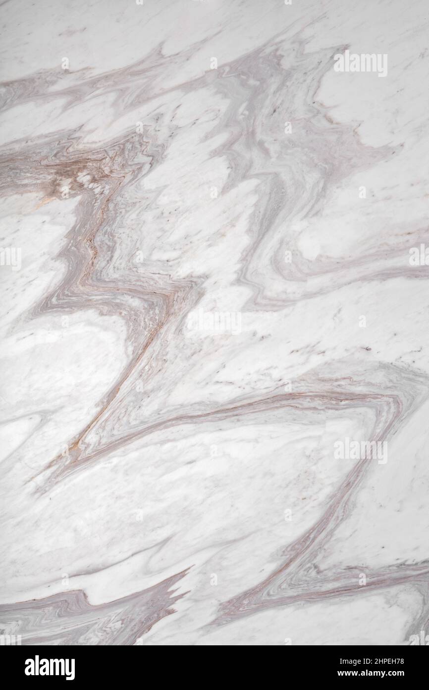 Onda Bianca polished marble background, texture in elegant light tone. Stock Photo