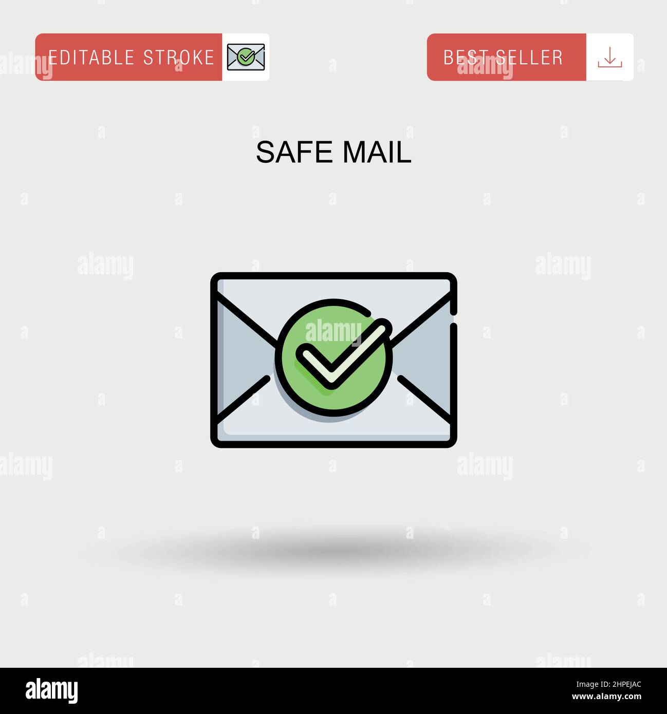 Safe mail Simple vector icon Stock Vector Image & Art Alamy