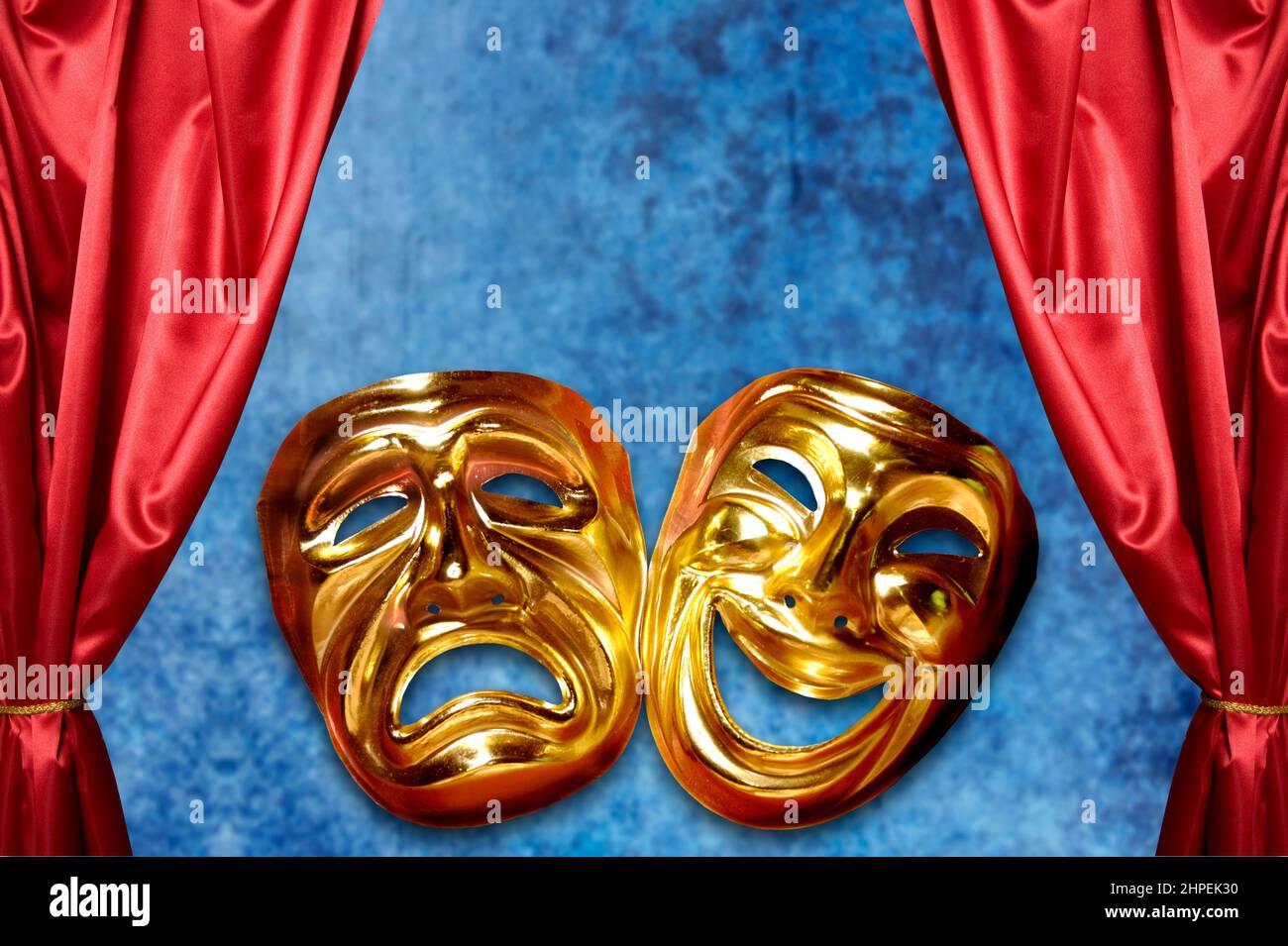 mask of tragedy and comedy Stock Photo