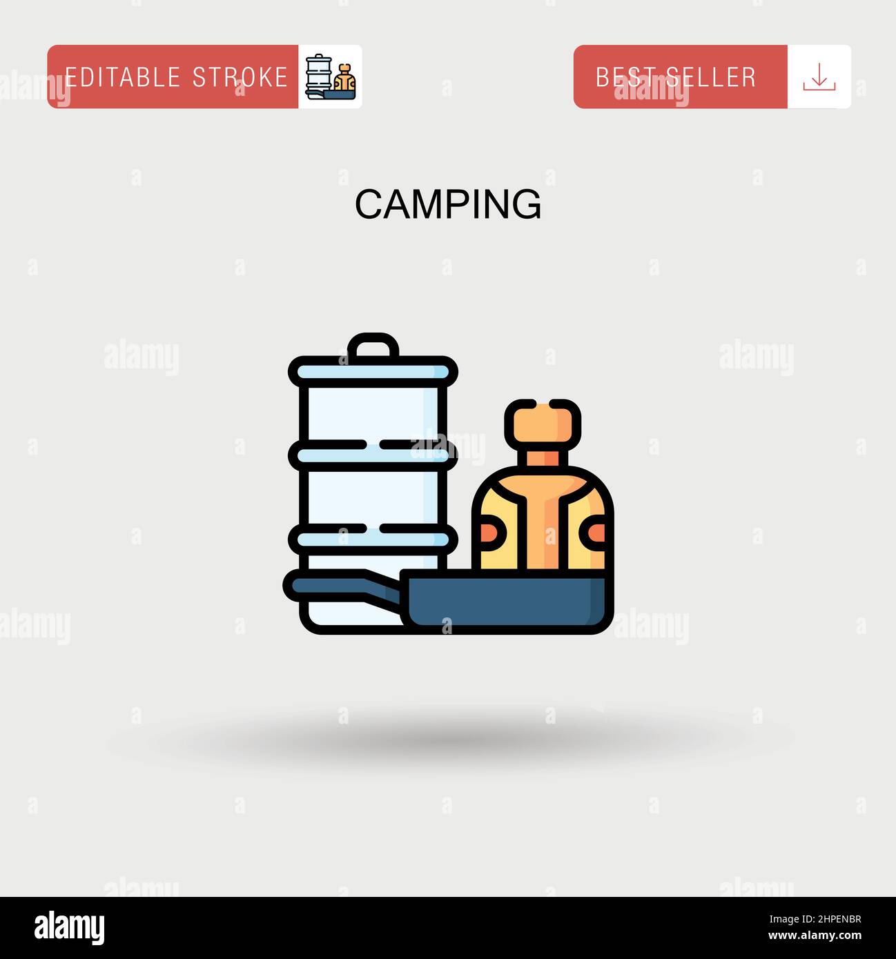 Camping Simple vector icon Stock Vector Image & Art - Alamy