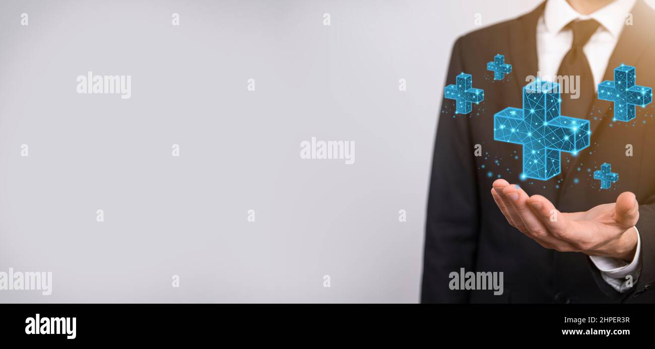Hand holding 3d hi-res stock photography and images - Alamy