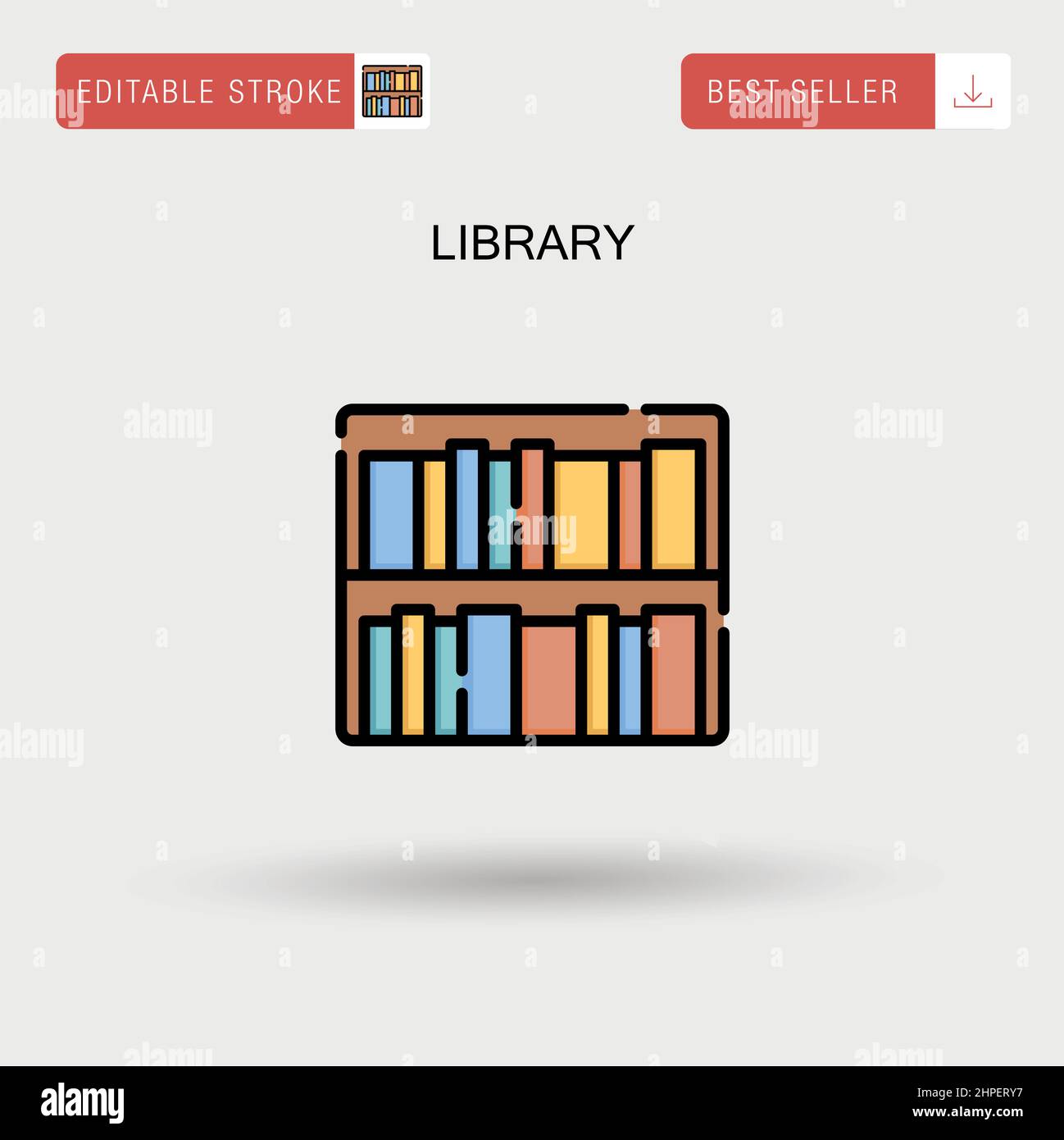 Library Simple vector icon Stock Vector Image & Art - Alamy