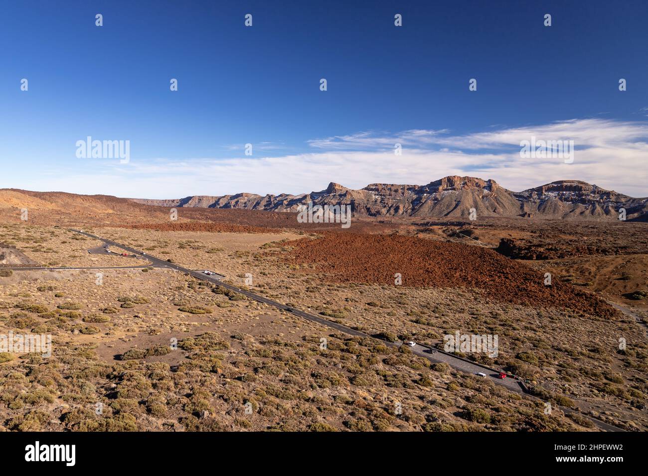 Volcanic landscape of the Teide National Park, Tenerife, Canary Islands Stock Photo