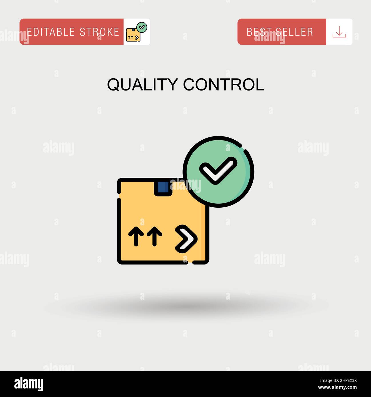 Quality control Simple vector icon Stock Vector Image & Art - Alamy