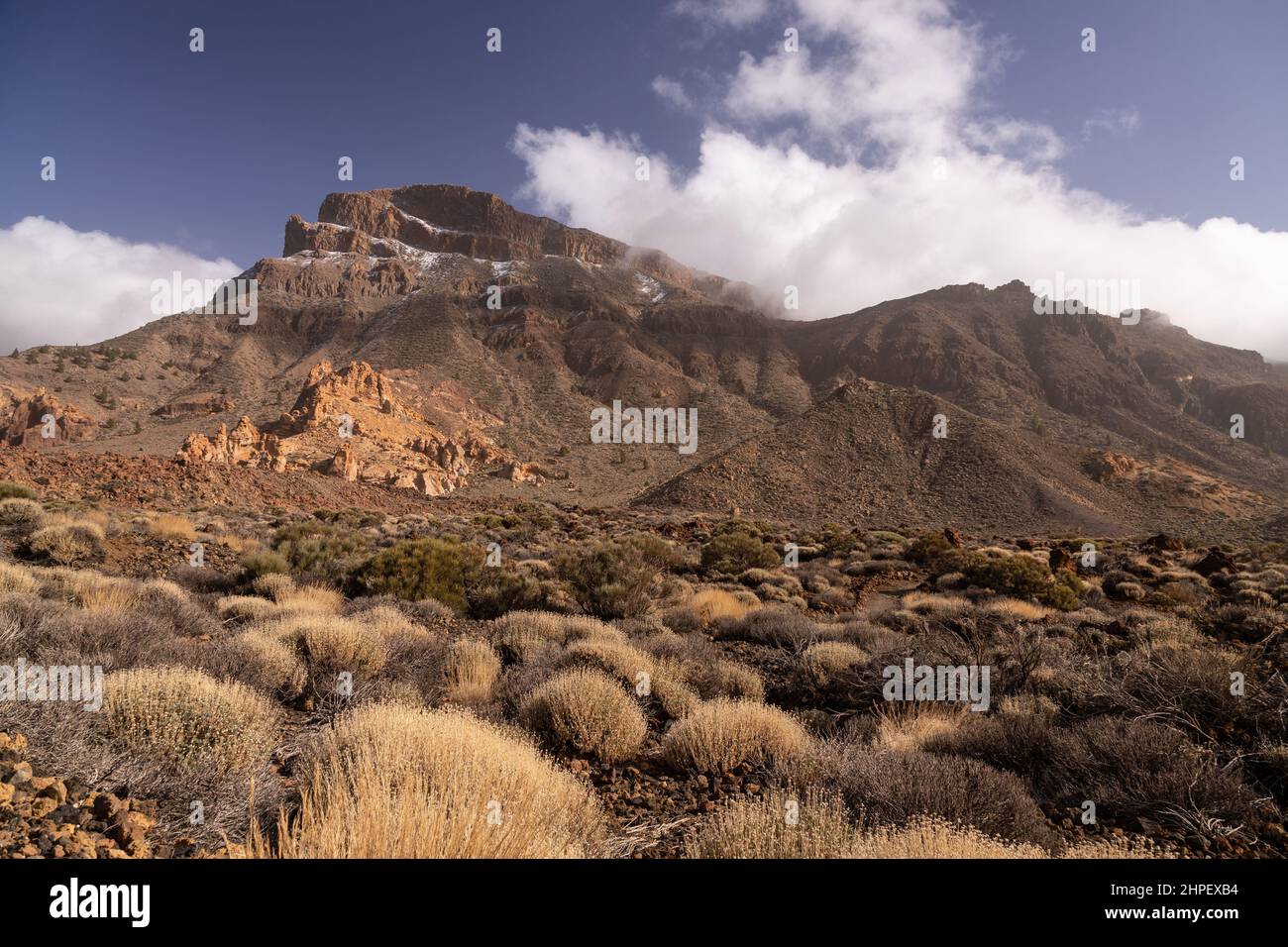 Volcanic landscape of the Teide National Park, Tenerife, Canary Islands Stock Photo