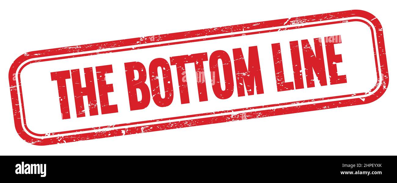 The bottom line stamp hi-res stock photography and images - Alamy