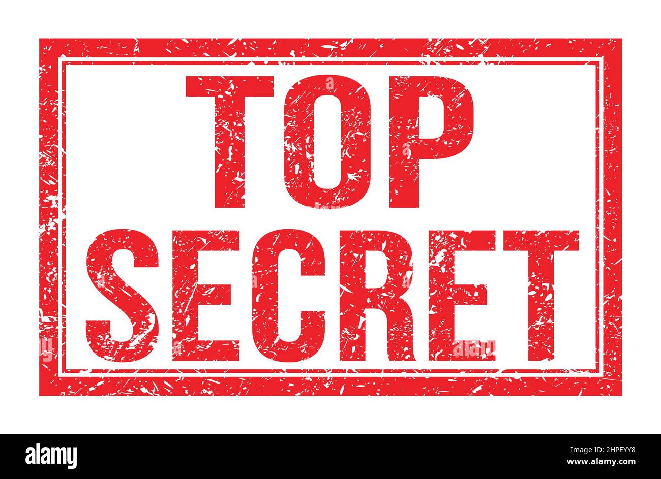TOP SECRET, words written on red rectangle stamp sign Stock Photo - Alamy