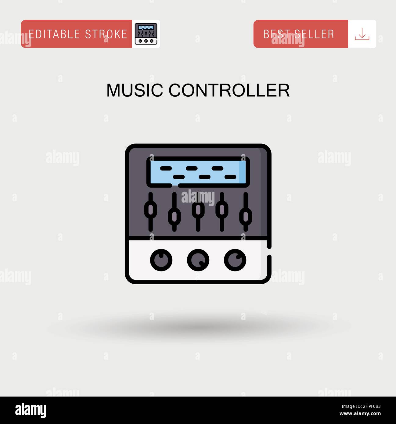 Music controller Simple vector icon Stock Vector Image & Art Alamy