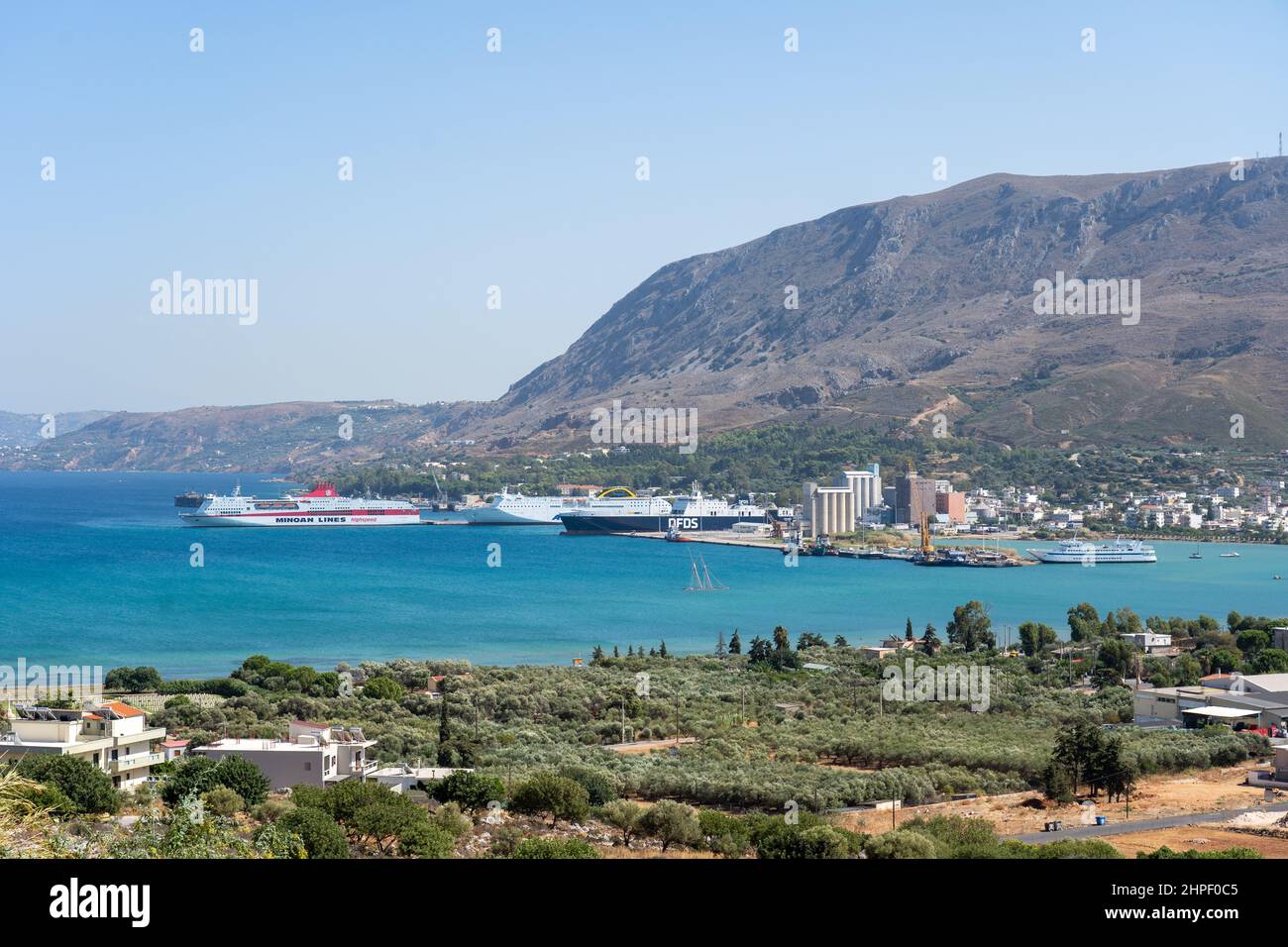 Souda Bay on Crete, Greece Stock Photo Alamy