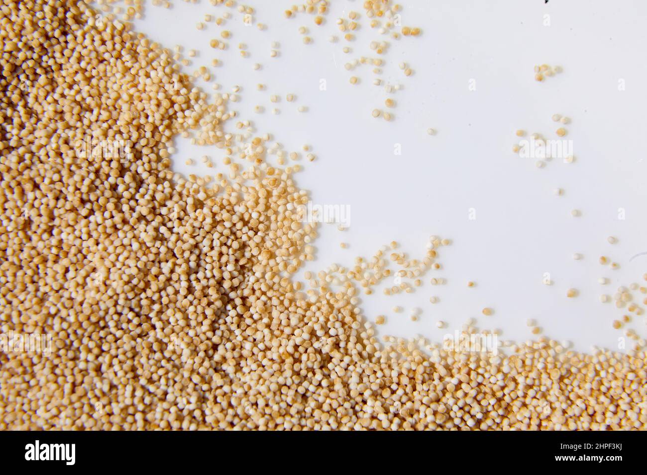 Flat lay macro natural dried amaranth seeds, top view Stock Photo Alamy