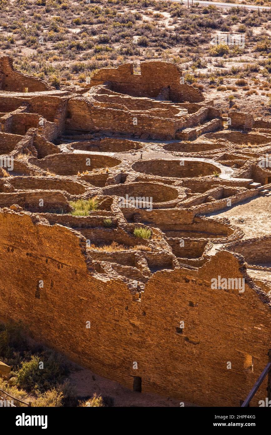 Pueblo Bonito, the ruin of an ancient Ancestral Puebloan Native ...