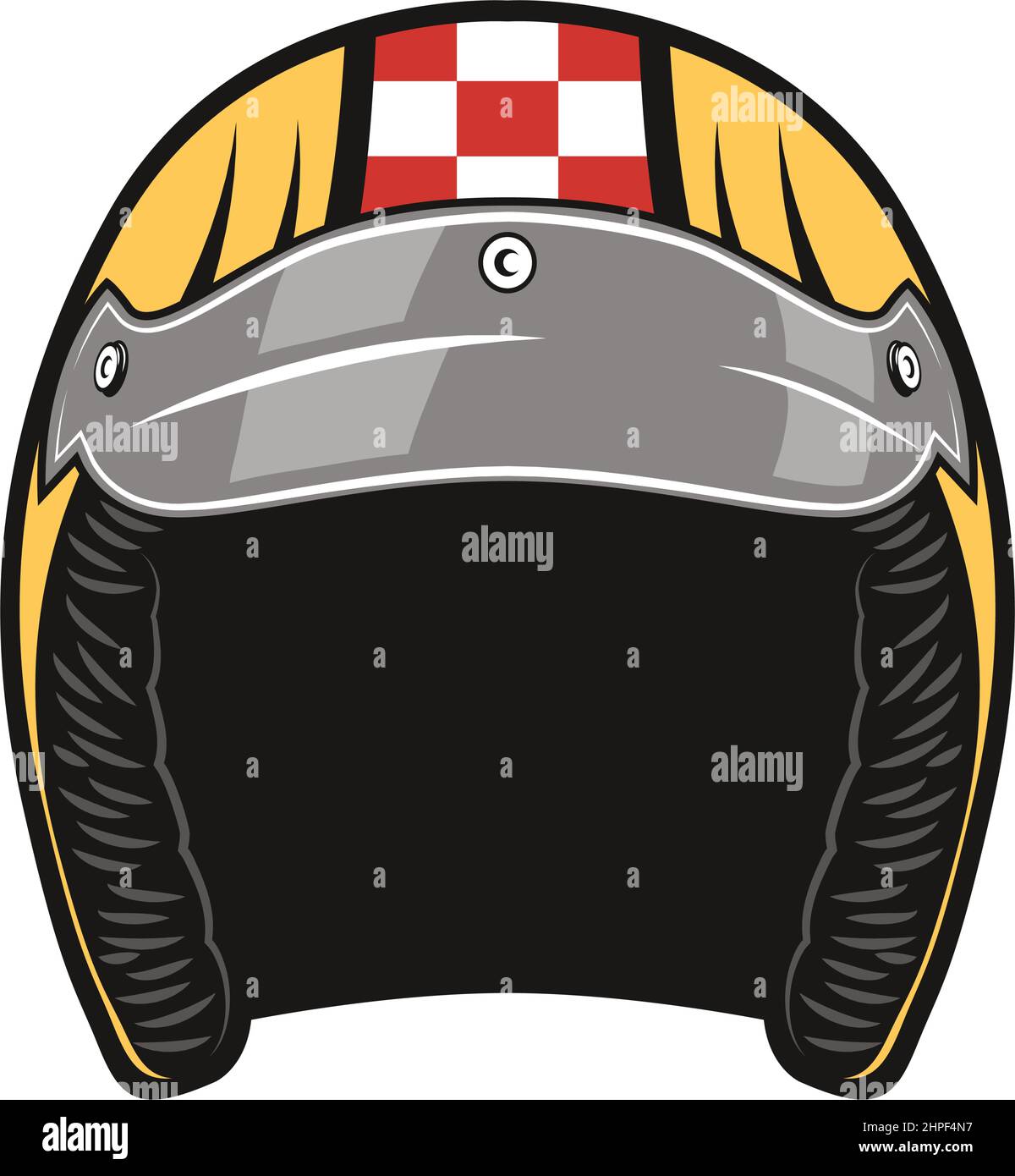 motorcyclist yellow helmet patch isolated Stock Vector Image & Art - Alamy
