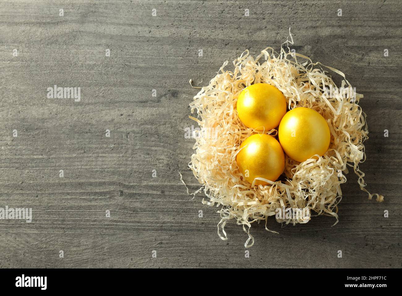 Concept of Easter eggs, space for text Stock Photo - Alamy