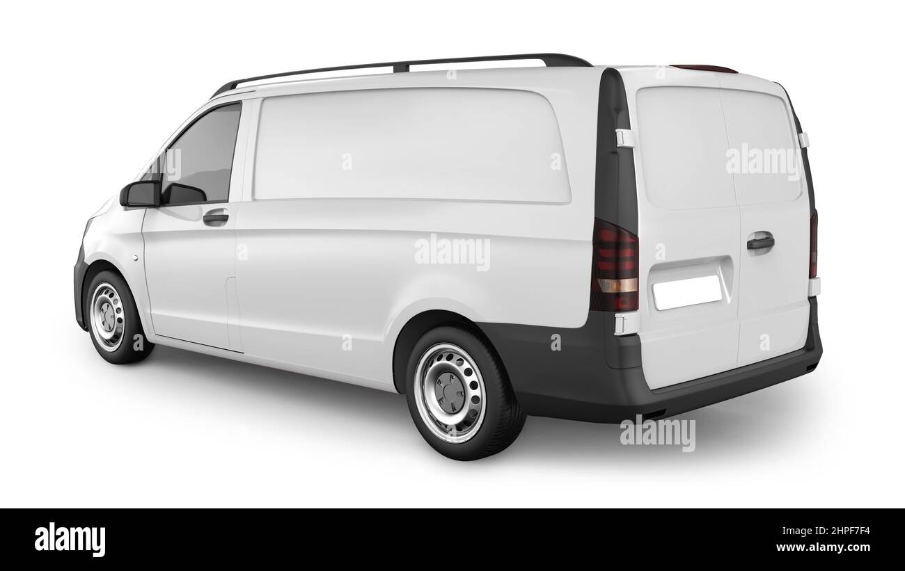 Panel Van Mockup 3D Rendering Stock Photo Alamy