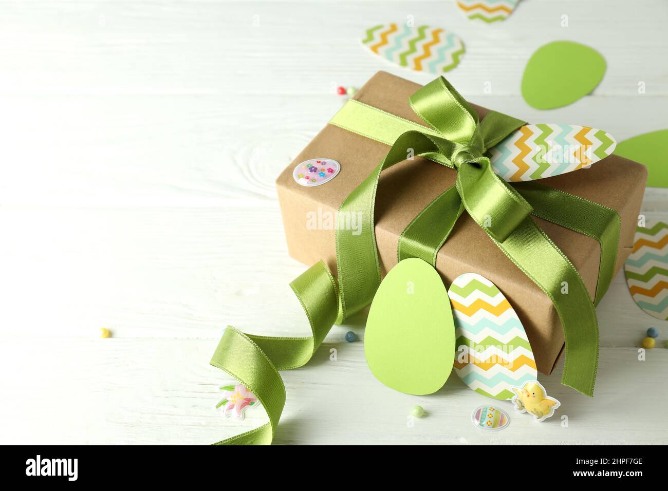 Concept of Easter eggs, space for text Stock Photo - Alamy
