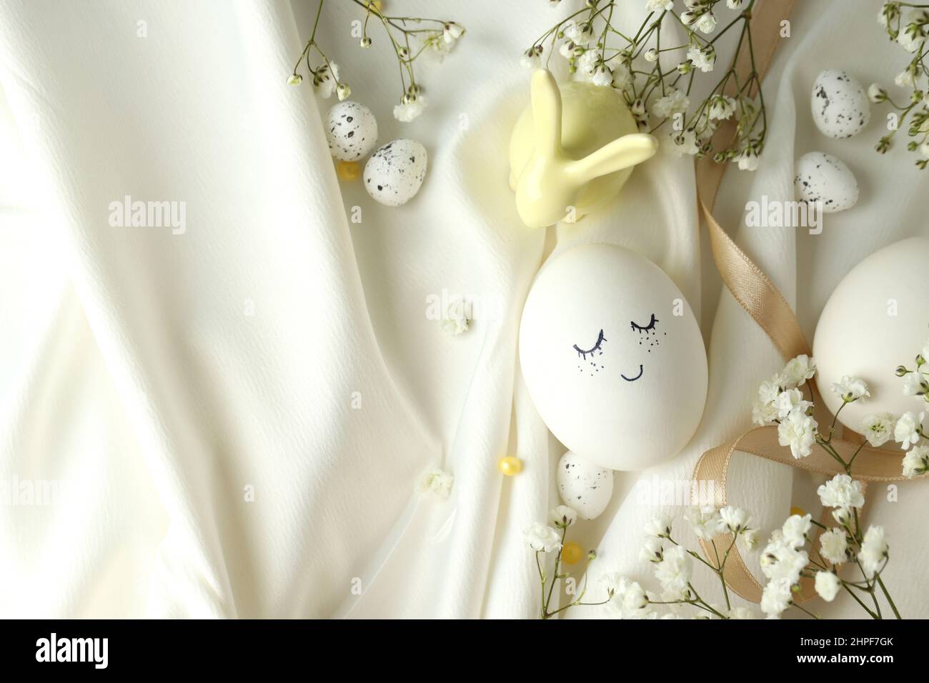 Concept of Easter eggs, space for text Stock Photo - Alamy