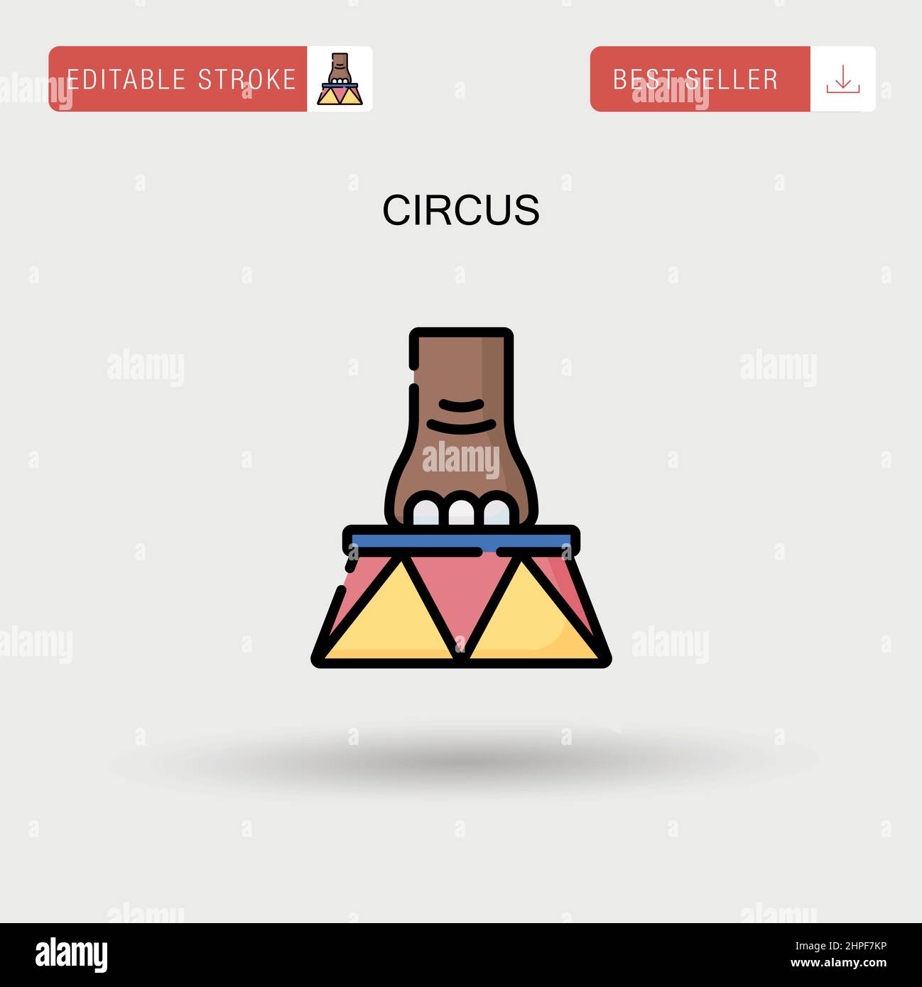 Circus Simple vector icon Stock Vector Image & Art - Alamy