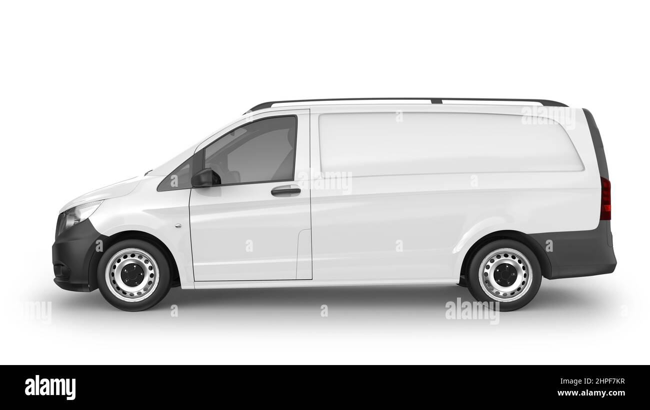 Panel Van Mockup 3D Rendering Stock Photo Alamy