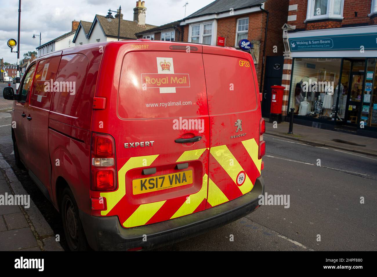 Bagshot, Surrey, UK. 10th February, 2022. A Royal Mail van in Bagshot