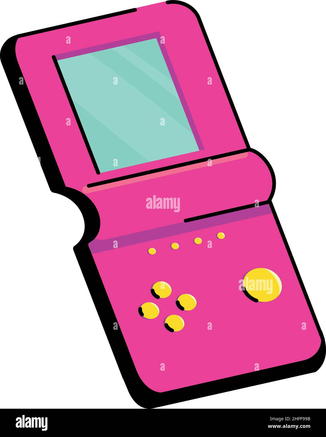 retro portable video game Stock Vector Image & Art - Alamy