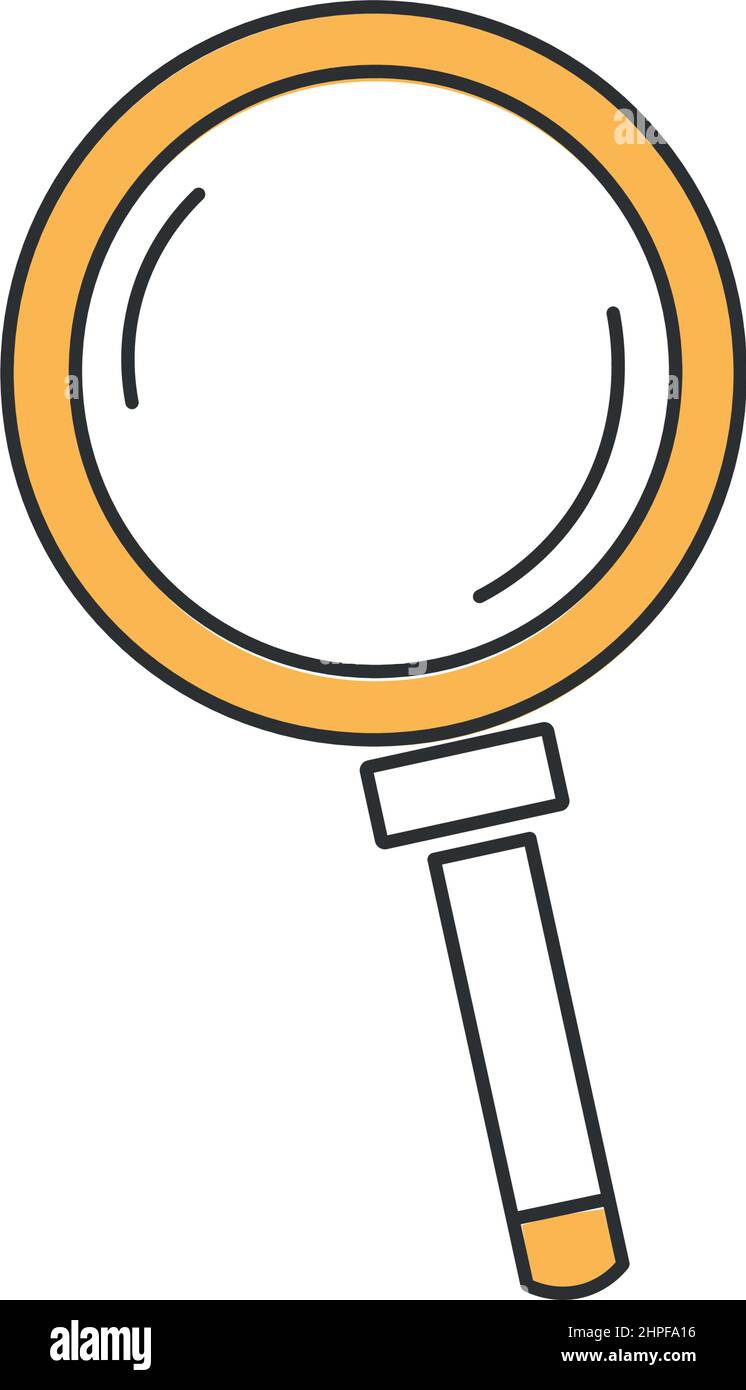 Stylish thin line web search icon isolated on white background - Vector ...