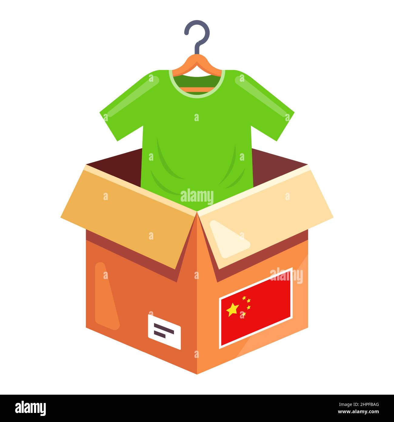 order clothes from china. delivery of a parcel with clothes to the