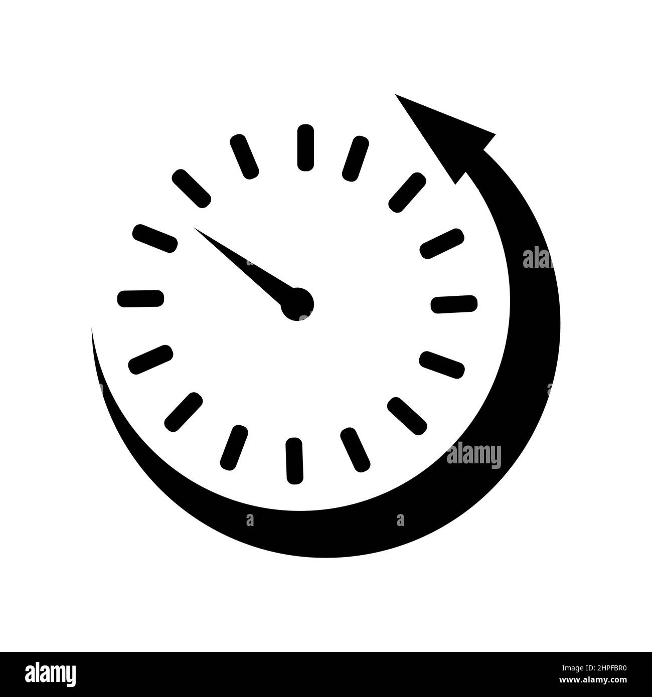 Clock Vector Icon Isolated On White Background Outline Thin Line Clock Icon  For Website Design And Mobile App Development Thin Line Clock Outline Icon  Vector Illustration Stock Illustration - Download Image Now 