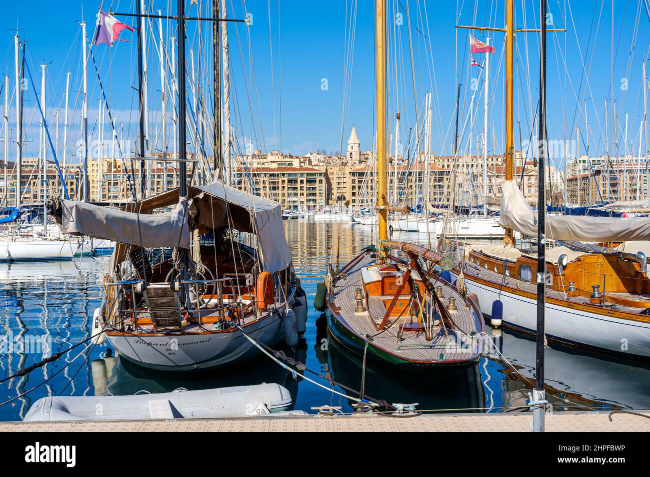 LE VIEUX PORT, MARSEILLE, BDR FRANCE 13 Stock Photo