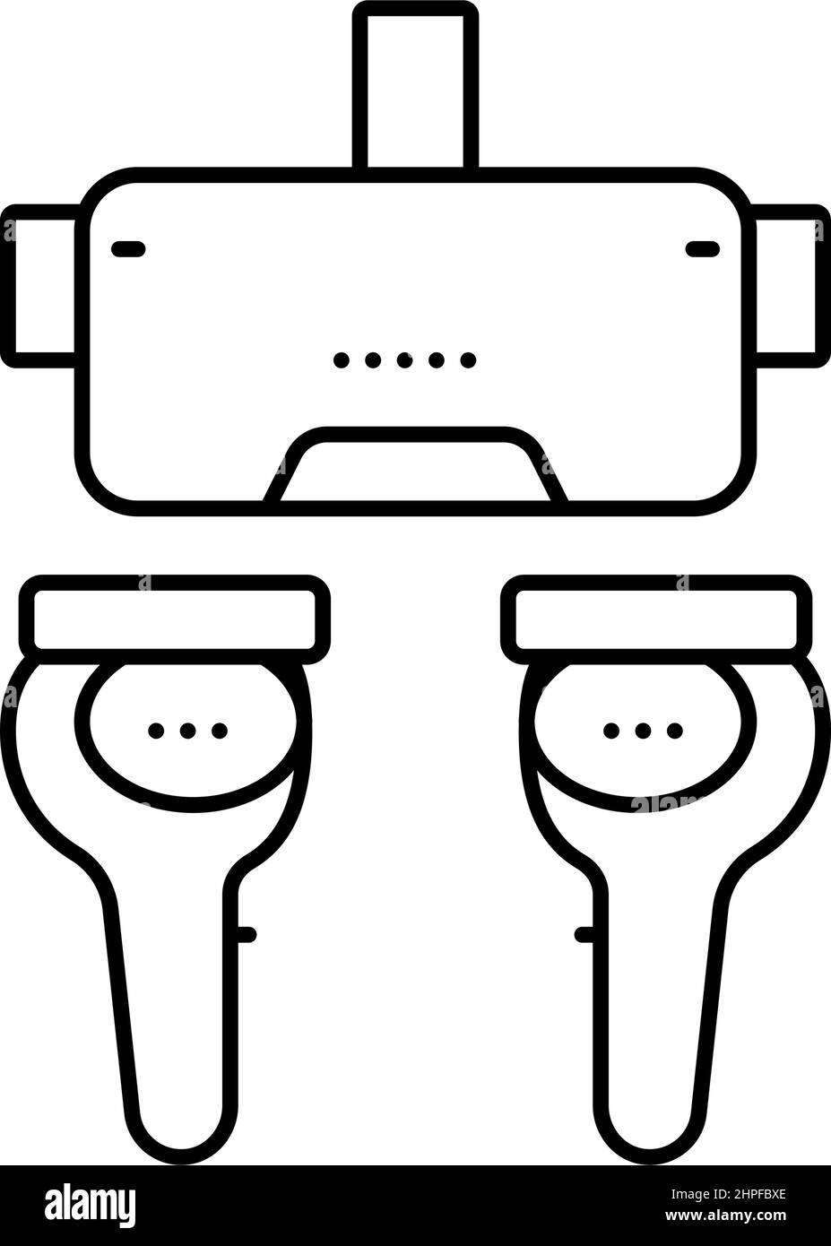 vr headset line icon vector illustration Stock Vector Image & Art - Alamy