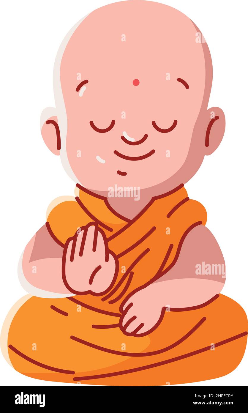 meditating monk icon Stock Vector Image & Art - Alamy