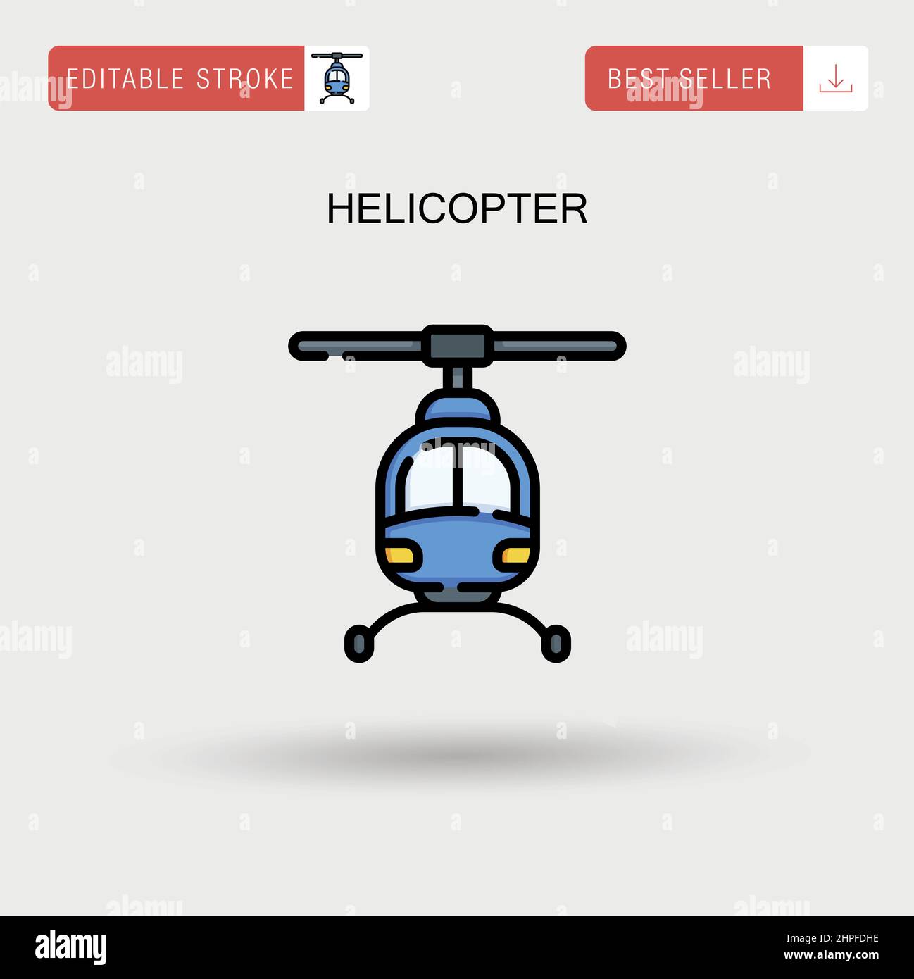 Emergency helicopter icon hi-res stock photography and images - Alamy