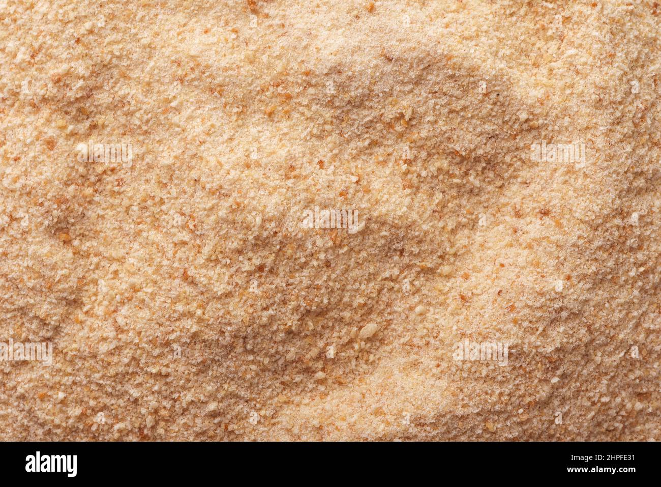 Background of golden roasted breadcrumbs texture Stock Photo