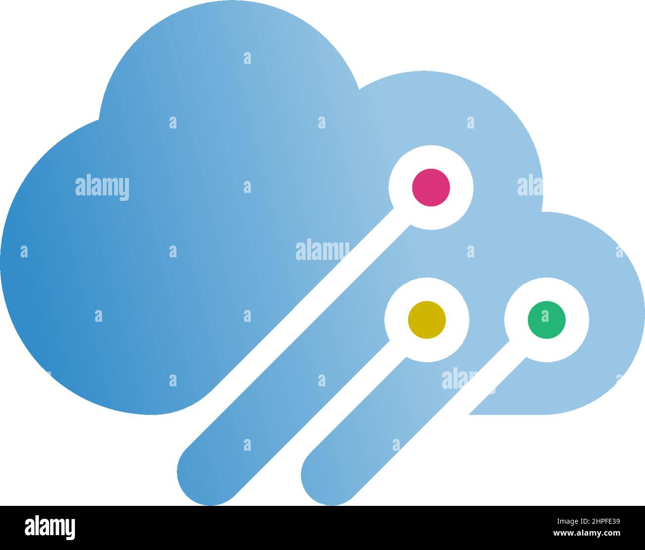 Cloud logo icon design illustration template vector Stock Vector Image ...
