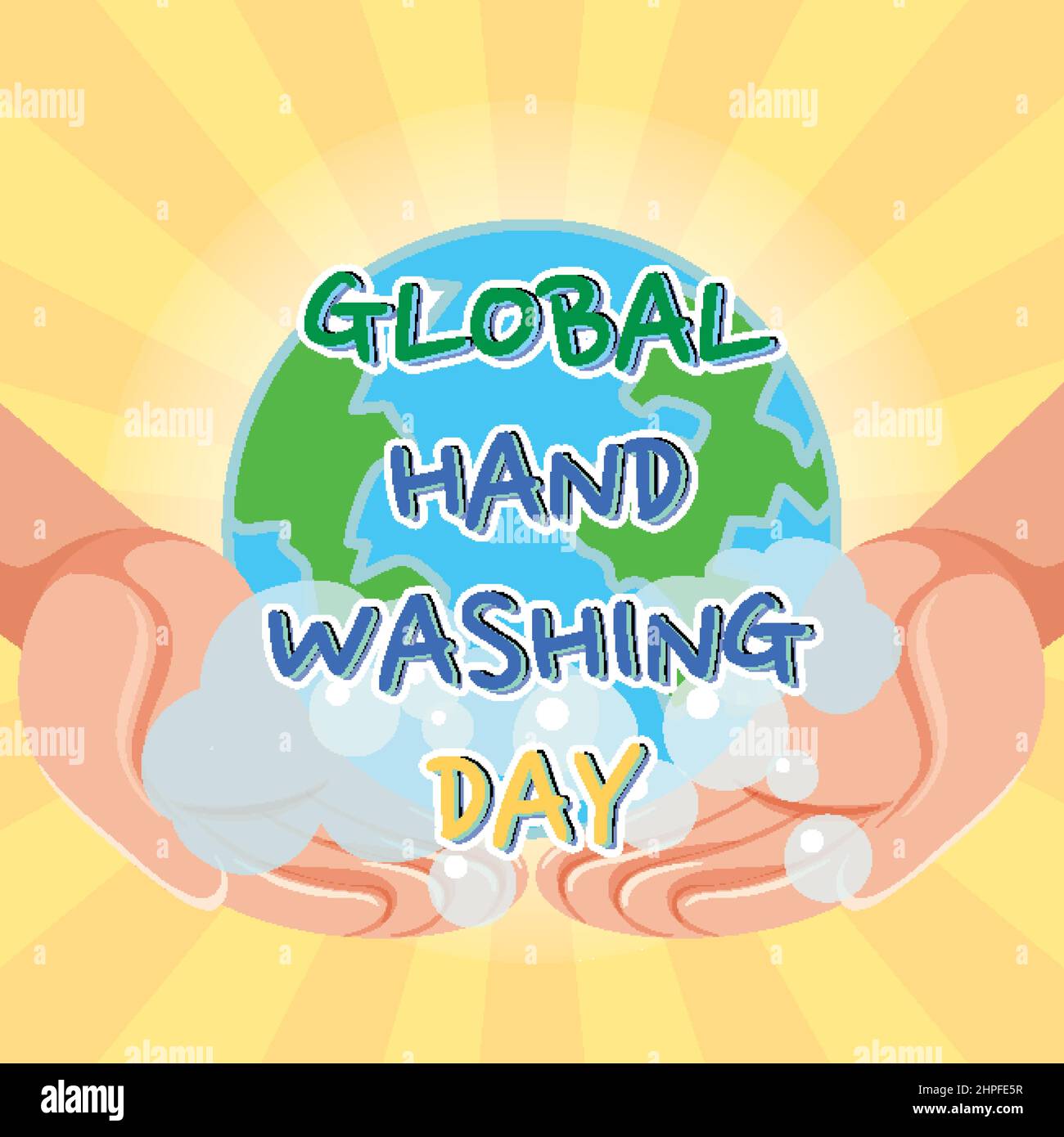Global Hand Washing Day Banner Design illustration Stock Vector Image ...