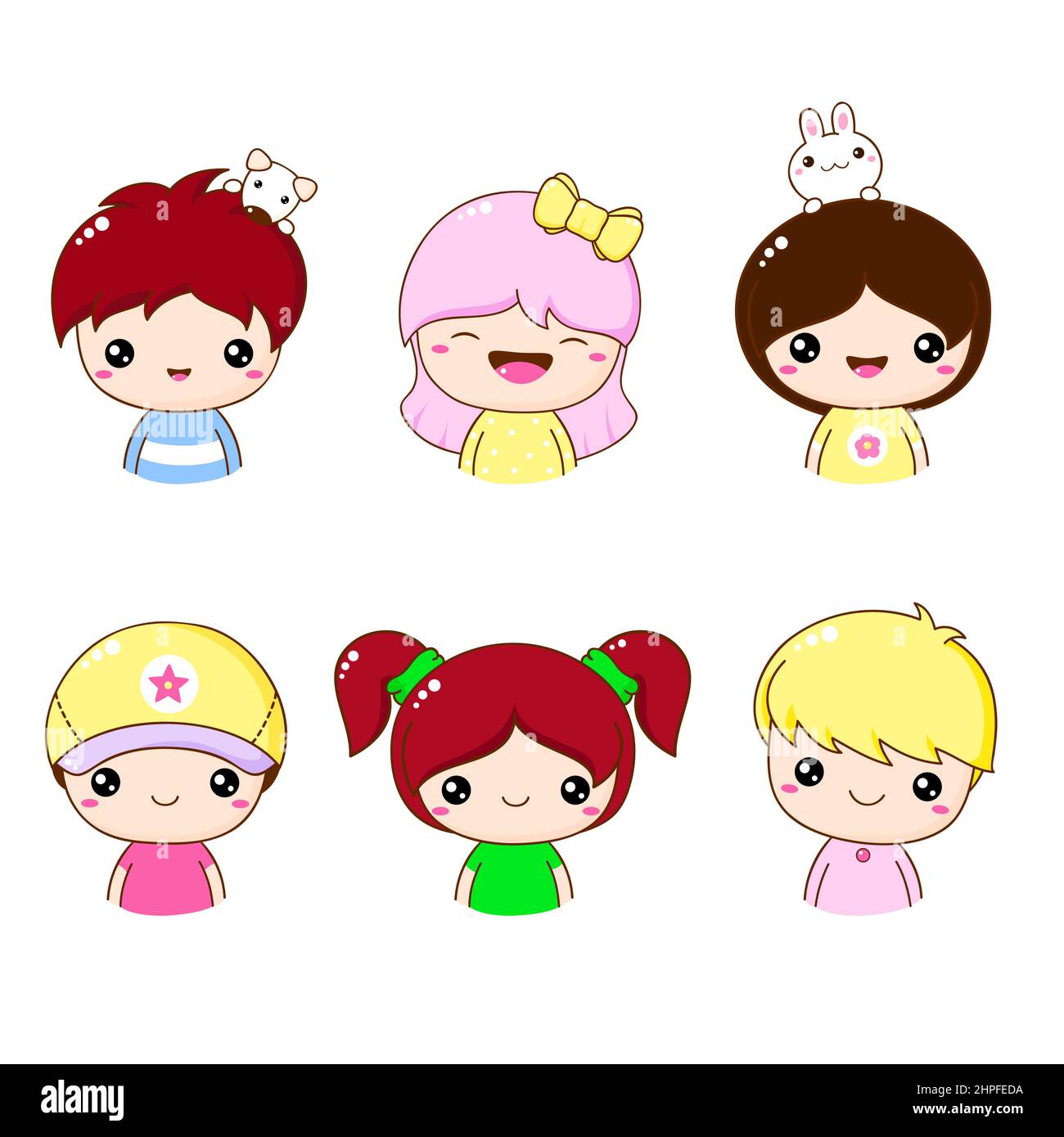 Collection of member icon - cute little girl and boy. Kawaii user portrait set. Cute cartoon characters. Baby collection of avatars with children. Chi Stock Vector Image & Art - Alamy Collection of member icon - cute little girl and boy. Kawaii user portrait set. Cute cartoon characters. Baby collection of avatars with children. Chi Stock Vector Image & Art - Alamy