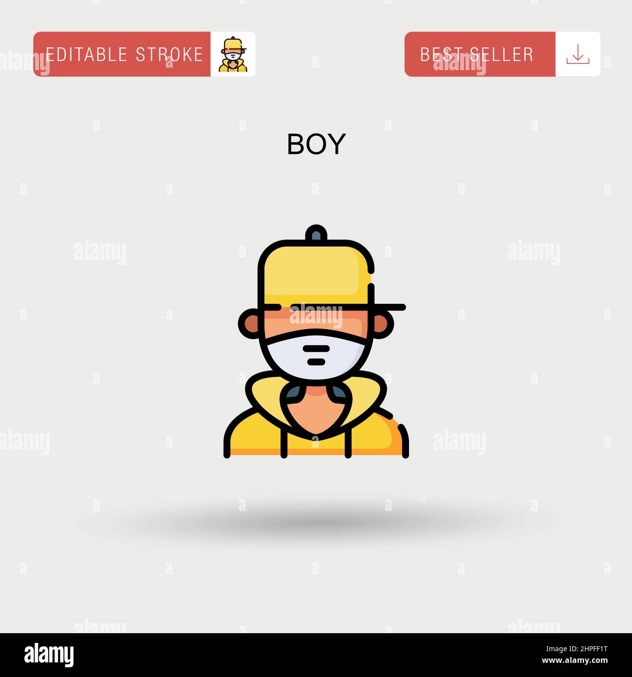 Boy Simple vector icon Stock Vector Image & Art - Alamy