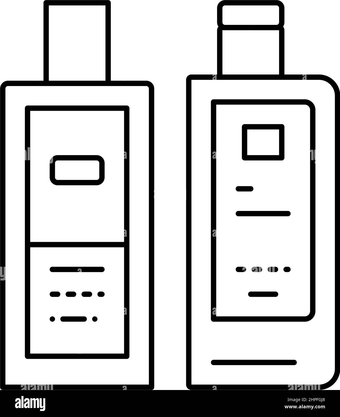 facial toner and lotion line icon vector illustration Stock Vector ...