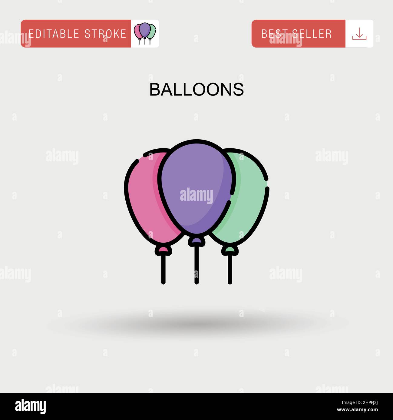 Moon Air Balloon Logo