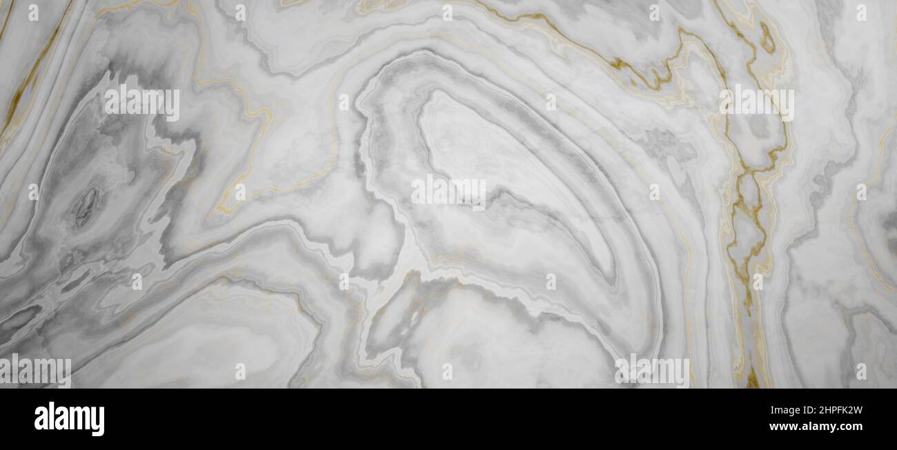 Shiny Decorative Look Alike Unique Pattern Onyx Ivory Marble Gloss Grey