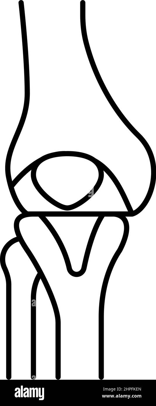 bone human line icon vector illustration Stock Vector Image & Art - Alamy