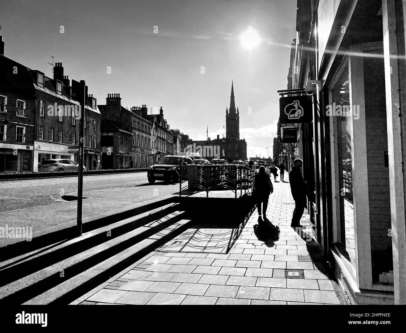 Montrose Angus Scotland Streetscene Stock Photo