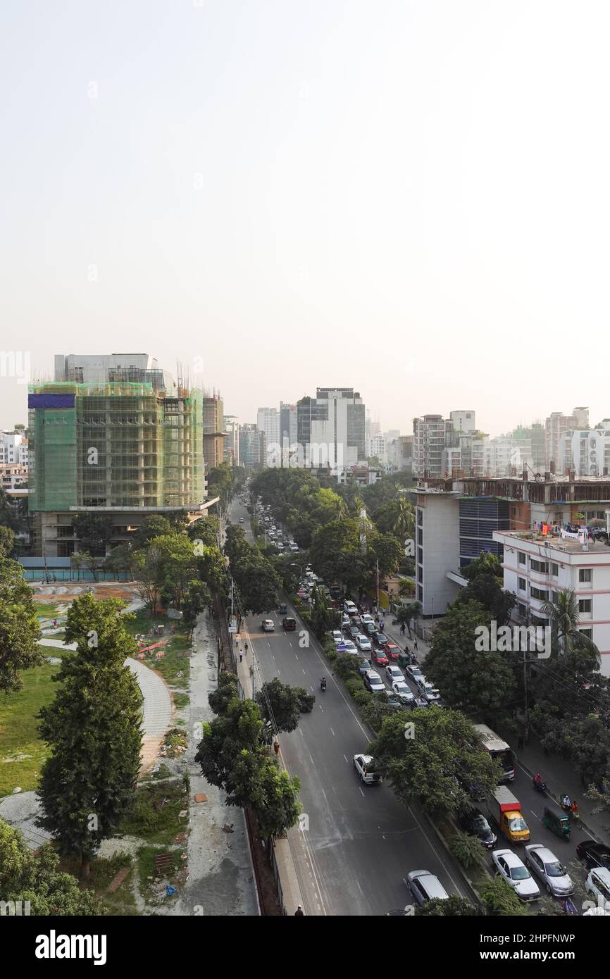 dhaka bangladesh 24th may 2021 hight angle view of dhaka city buildings ...