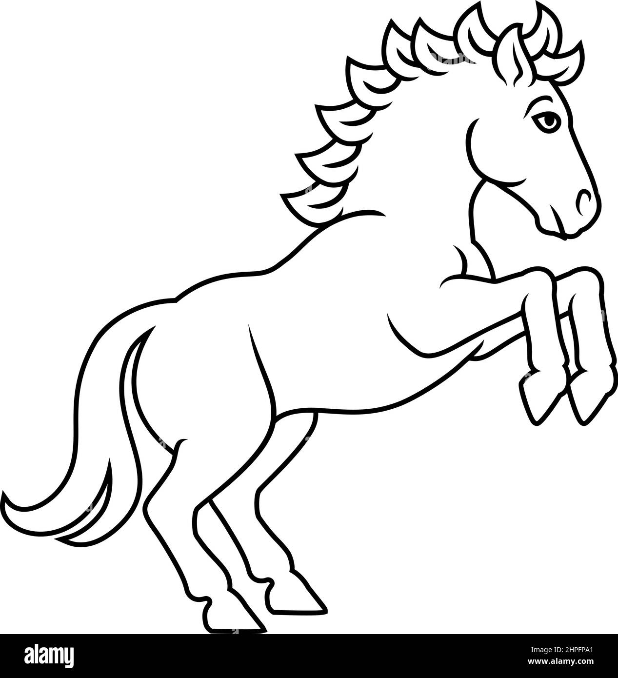 Horse Chinese Zodiac Horoscope Animal Year Sign Stock Vector Image & Art Alamy